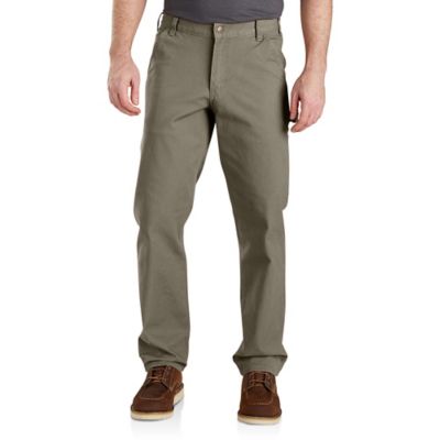 Carhartt Men's Relaxed Fit Mid-Rise Rugged Flex Duck Dungaree Pants