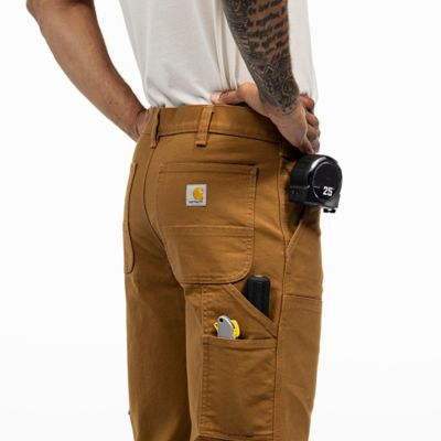 Image showing  Men's Relaxed Straight Rugged Flex Duck Double-Front Dungaree