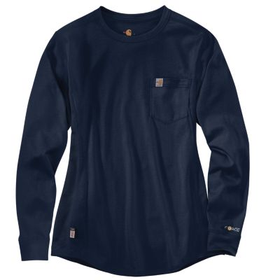 Carhartt Women's Flame-Resistant Force Cotton Crew Long-Sleeve T-Shirt