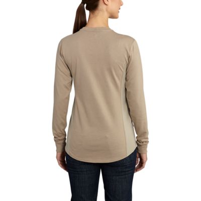 Image showing  Women's Flame-Resistant Force Cotton Crew Long-Sleeve T-Shirt