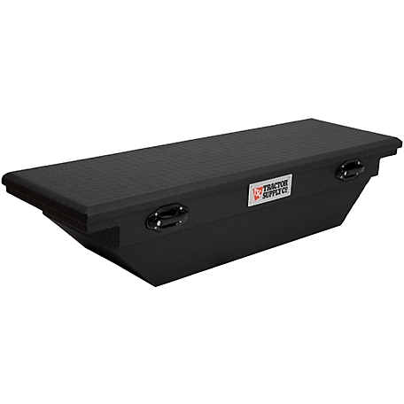 Tractor Supply 64 in. Texture Matte Black Finish Aluminum Low Profile Crossover Truck Tool Box