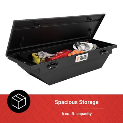 Image showing  6 cu. ft. Aluminum Low-Profile Crossover Truck Tool Box for Mid-Size Trucks, 64 in. x 20 in., Matte Black