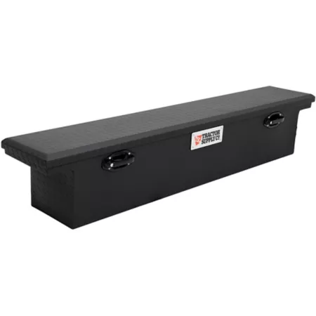 Tractor Supply 73 in x 13 in Aluminum Low Profile Crossover Truck Tool Box Matte Black Finish Crossover Truck Tool Boxes