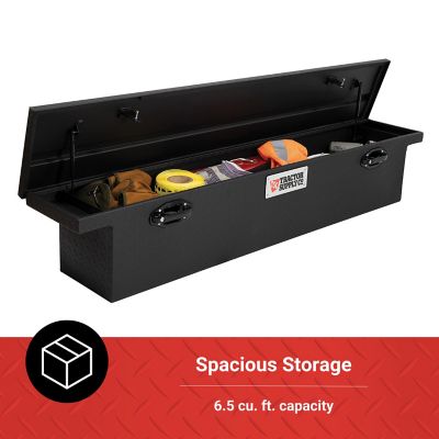 Image showing  6.5 cu. ft. Aluminum Low-Profile Crossover Truck Tool Box for Full-Size Trucks, 73 in., Matte Black