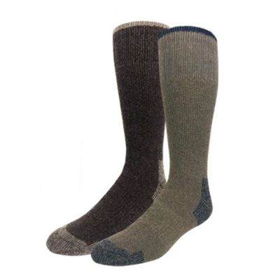 Blue Mountain Men's Cushioned Crew Socks, 5 Pair