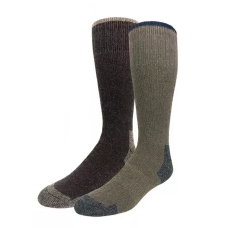 Blue Mountain Men's Thick Merino Wool Blend Boot Socks 2 Pairs 2/72419 Men's Boot Socks