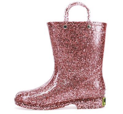 Image showing 4 th Western Chief Girls' Glitter PVC Rain Boots