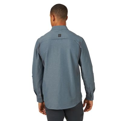 Image showing 1 th Wrangler Men's ATG Mix Material Button-Down Shirt