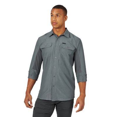Image showing Wrangler Men's ATG Mix Material Button-Down Shirt