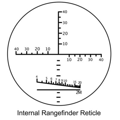 Image showing  8x 30mm Waterproof Battalion Binoculars with Internal Rangefinder