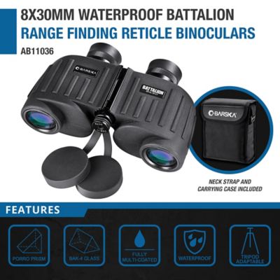 Image showing  8x 30mm Waterproof Battalion Binoculars with Internal Rangefinder