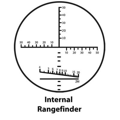 Image showing  7x 50 mm Waterproof Battalion Binoculars with Internal Rangefinder