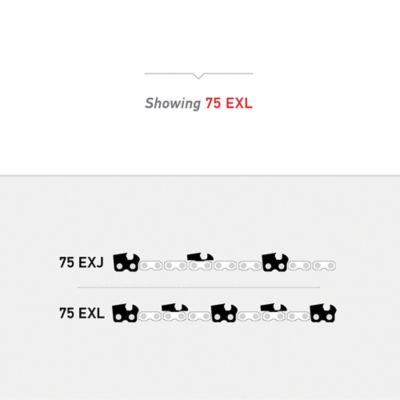 Image showing  24 in. PowerCut Chainsaw Chain, 3/8 in. Pitch, 0.063 in. Gauge, 84 Drive Links, 75EXL084G