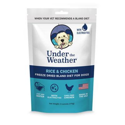 Under The Weather Freeze Dried Bland Diet Food For Dogs Chicken Rice 100010 006 At Tractor Supply Co