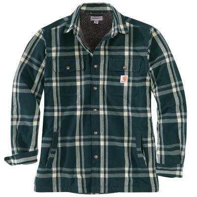 carhartt fleece lined shirt jacket