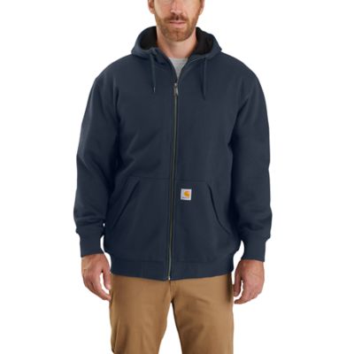Image showing 1 th Carhartt Men's Rain Defender Loose Fit Midweight Thermal-Lined Full-Zip Hoodie
