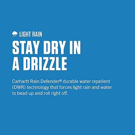 Carhartt® Rain Defender® Loose Fit Midweight Thermal-Lined Full-Zip  Sweatshirt - Black MD