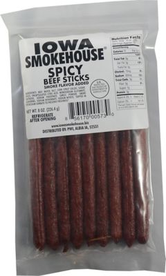 Iowa Smokehouse Spicy Beef Jerky Sticks, 8 oz.