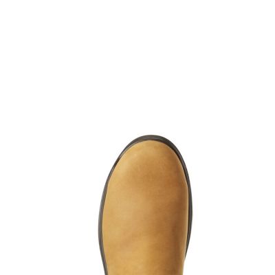 Image showing 2 th Ariat Men's Turbo Full-Grain Leather Carbon Toe Pull-On Waterproof Work Boots