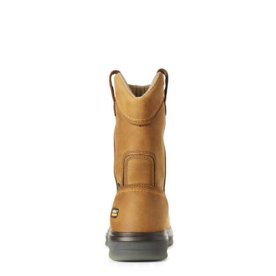 Image showing 3 th Ariat Men's Turbo Full-Grain Leather Carbon Toe Pull-On Waterproof Work Boots