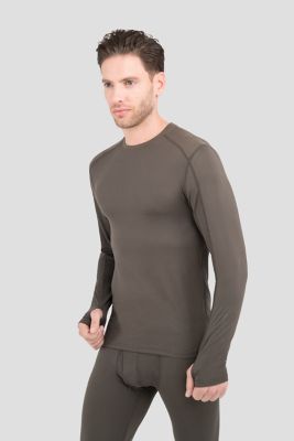 Terramar Men's Long-Sleeve Crew Thermolater 2.0 Polyester Base Layer Shirt