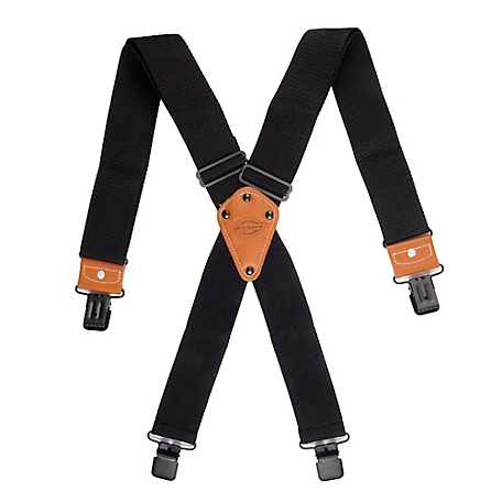 Dickies Men's Heavy-Duty Hardware Work Suspenders, 2 in.