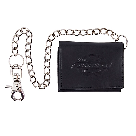Dickies Men's Trifold Wallet with a Chain
