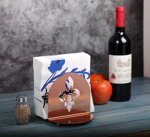 Image showing 3 th Creative Home Napkin Holder with Fleur De Lis Motif