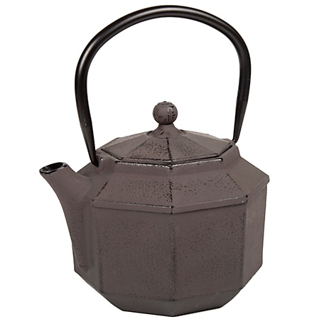 Creative Home 34 oz. Cast-Iron Tea Pot with Infuser, Brown
