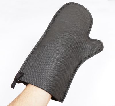 Image showing  Neoprene Danger! Man Cooking Oven Mitt Gloves
