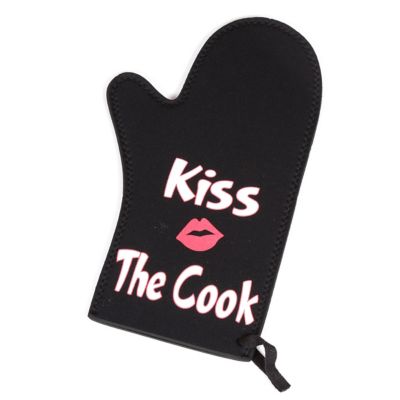 Creative Home Neoprene Kiss The Cook Oven Mitt Gloves