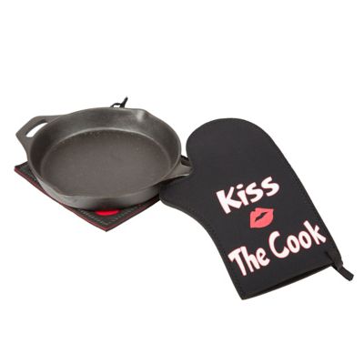 Image showing  Neoprene Kiss The Cook Oven Mitt Gloves