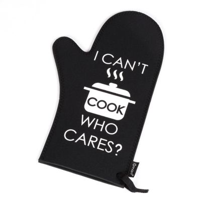 Creative Home Neoprene I Can't Cook Who Cares Oven Mitt Gloves