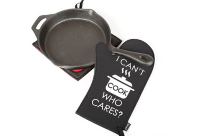 Image showing  Neoprene I Can't Cook Who Cares Oven Mitt Gloves