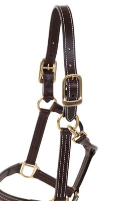 Image showing  Leather Triple-Stitched Horse Halter