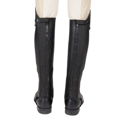 Image showing 2 th Huntley Equestrian Leather Half Chaps, Black, Large