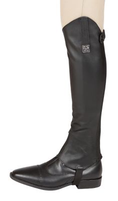 Image showing  Leather Half Chaps, Black, Large