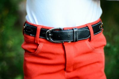 Image showing  Girls' Black Snaffle Bit Belt