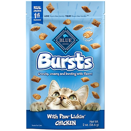 Blue Buffalo Bursts Crunchy Cat Treats, Chicken 2 oz. Bag
