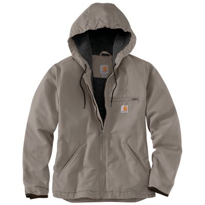 Image showing  Women's Washed Duck Sherpa-Lined Jacket