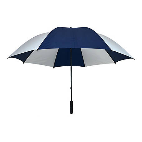West Chester 60 in. Manual Umbrella, Navy/White, UMNW60M-BLUE
