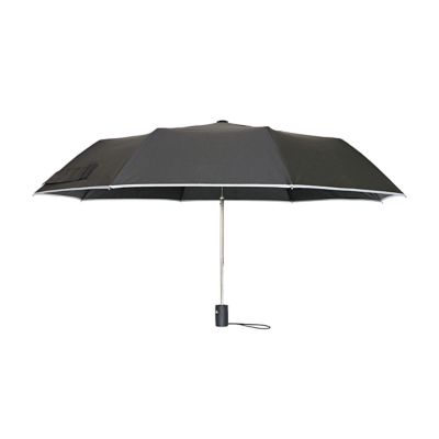 West Chester 40 in. Trifold Umbrella, Black Canopy/Gray Trim, UMB340/OS