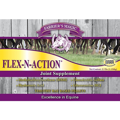Farrier's Magic Flex-n-Action Joint Health Horse Supplement, 2.5 lb.