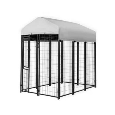 KennelMaster 6 ft. x 4 ft. x 6 ft. Welded Wire Dog Kennel Nice indoor kennel solution