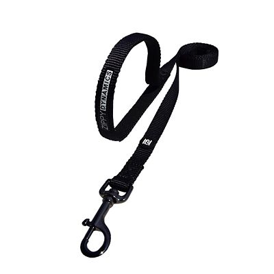 Zippy Dynamics Dog Leash, 4 ft., Black