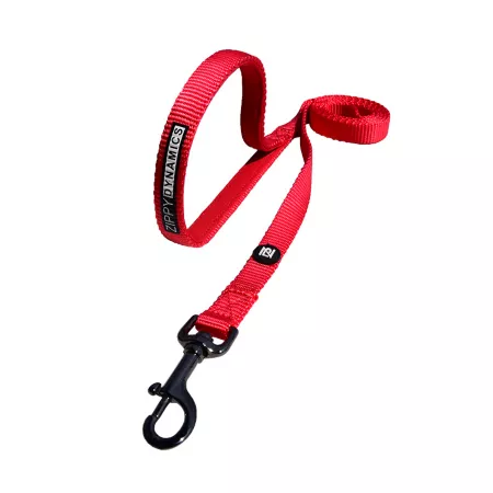 Zippy Dynamics Dog Leash 4 ft Red Dog Basic Leashes