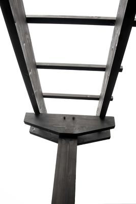 Image showing 7 th Vita 6 in. x 72 in. Wildwood 2-Post Arbor, Charcoal