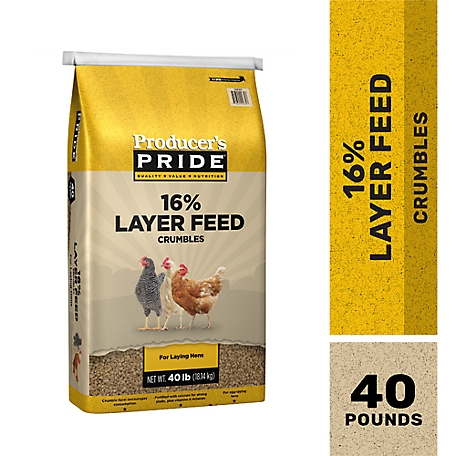 Producer's Pride 16% Layer Crumble Poultry Feed, 40 lb.