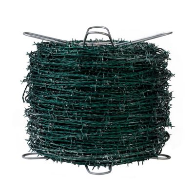 Image showing  1,320 ft. 14-Gauge 4-Point High-Tensile Barbed Wire, Green