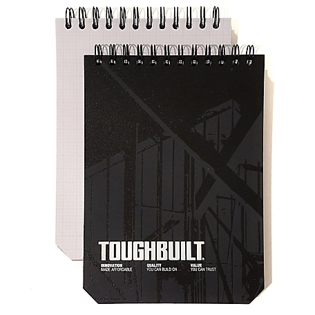 ToughBuilt 1.5 in. 2-pack Grid Notebooks, Large